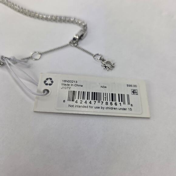 Marchesa Cubic Zirconia Tennis Collar Statement Necklace, 16" NEW - Picture 13 of 13